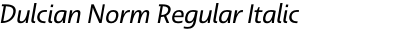 Dulcian Norm Regular Italic